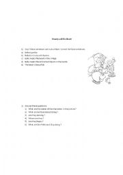 English Worksheet: Beauty and the Beast activities