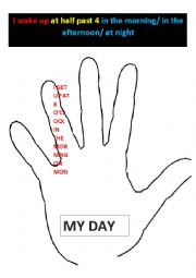 English Worksheet: Graphic organizer