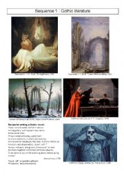 English Worksheet: Gothic literature