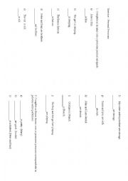 English Worksheet: Personal pronouns exercises