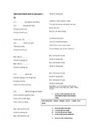 English Worksheet: A song to work with present perfect