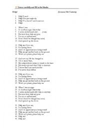 English Worksheet: Help by The Beatles