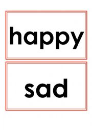 feelings flashcards