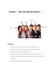 English Worksheet: Friends - Infinitive of purpose