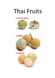 English Worksheet: Thai fruit