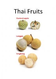 English Worksheet: Thai fruit