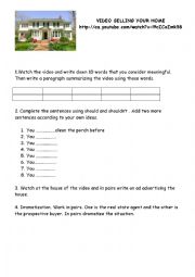 English Worksheet: Selling your Home