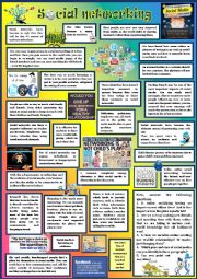 English Worksheet: Social networking