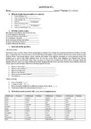 English Worksheet: Nationalities, verb to be, this, that , these , those, a an