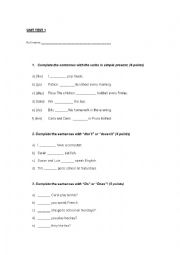 English Worksheet: Quiz : Simple present