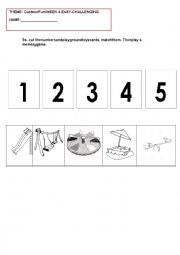 English Worksheet: playground toys