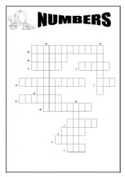 Numbers Crossword