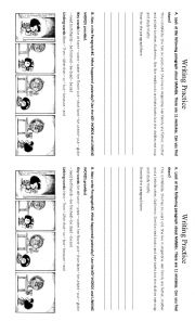 English Worksheet: Writing Practice