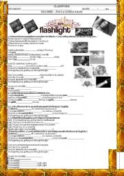 English Worksheet: FLASHLIGHT