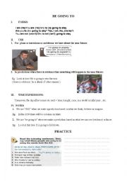 English Worksheet: BE GOING TO