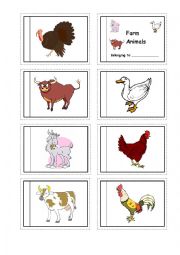 English Worksheet: farm animals