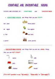 Countable/uncountable nouns