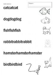 English Worksheet: Pets - P1