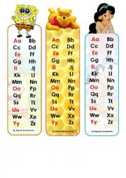 ABC bookmarks (beautiful ABC bookmarks)))