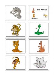 English Worksheet: wild animals