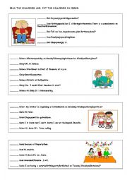 English Worksheet: be going to /accepting/refusing dialogues