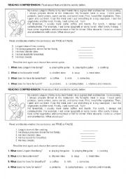 English Worksheet: Reading and writing Recipes!