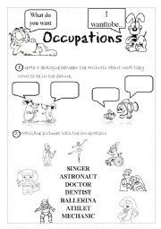 English Worksheet: Occupations 