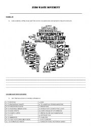 English Worksheet: Zero Waste Movement