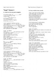 English Worksheet: 
