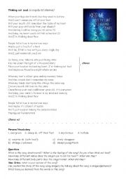 English Worksheet: Thinking Out Loud (Ed Sheeran)