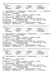 The United Kingdom after-reading task