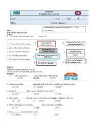 KET - exam /diagnostic test 8th grade