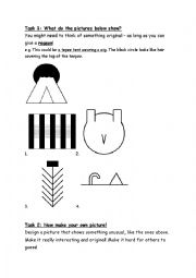 English Worksheet: Pictures: justify and discuss ideas