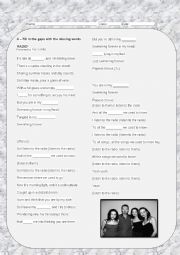 English Worksheet: Song 