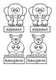 English Worksheet: Zoo flashcards