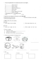 English Worksheet: write