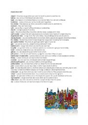 English Worksheet: places in a city 