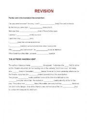 English Worksheet: REVISION