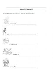 English Worksheet: Holidays in Costa Rica