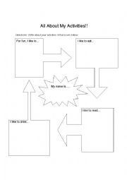All About My Activities Worksheet