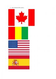 English Worksheet: Countries 