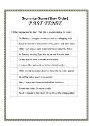 English Worksheet: past simple