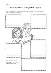 English Worksheet: What should I do to be good at english