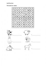 English Worksheet: Farm animals