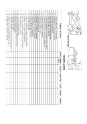 English Worksheet:  My routines