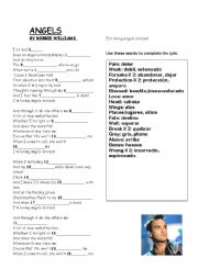 English Worksheet: angel