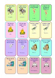 English Worksheet: Passive Voice. Game. Go fish. Part 2.