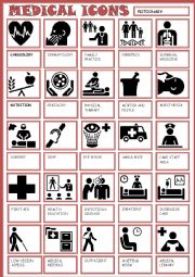 English Worksheet: MEDICAL ICONS