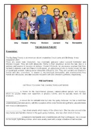 English Worksheet: the big bang theory worksheet - The Einstein inspirtion