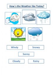 English Worksheet: weather